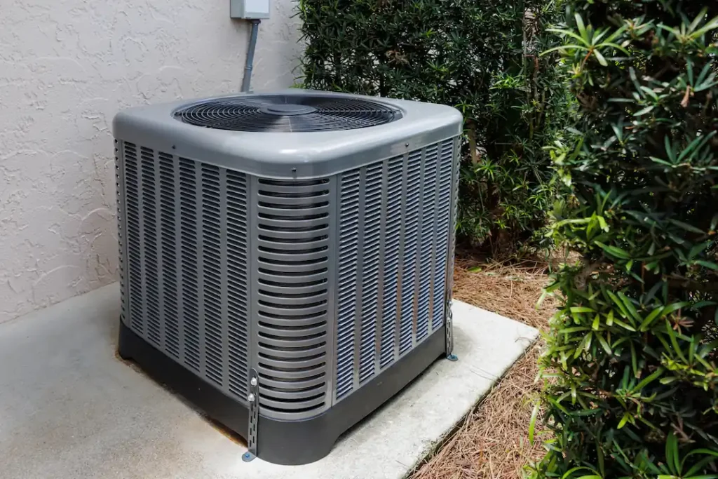 An outdoor HVAC unit